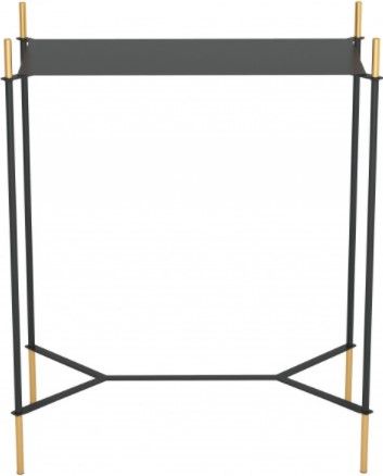 Zuo® Modern Austin Black Gold Side Table with Metal Framework-1
