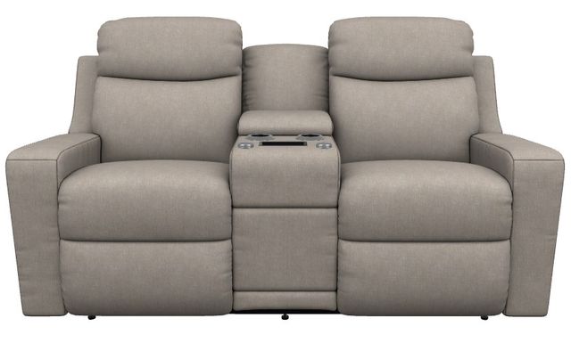 La-Z-Boy® Emmons Ivory Power Reclining Loveseat with Console, Headrest, and Lumbar-1