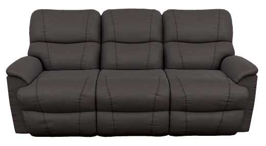 La-Z-Boy® Trouper Walnut Leather Manual Reclining Sofa