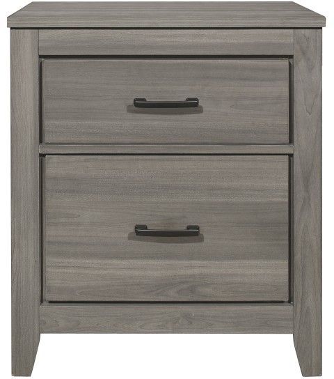 Mazin Furniture Waldorf Dark Gray Nightstand-0