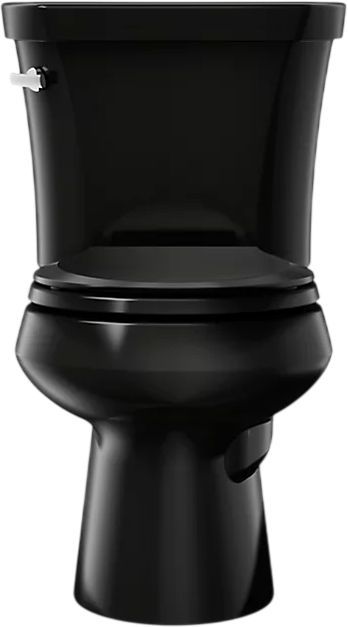 KOHLER® Wellworth® Black 2-Piece Round-Front Toilet, 1.28 Gpf-1
