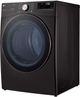 LG 4000 Series Black Steel Front Load Washer & Electric Dryer Package-4