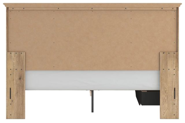 Signature Design by Ashley® Makidern Tan King Panel Storage Bed-4