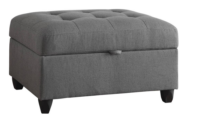 Coaster® Stonenesse Grey Storage Ottoman-0