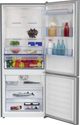 Beko 28" 13.8 Cu. Ft. Fingerprint-Free Stainless Steel Counter Depth Bottom Freezer Refrigerator-4