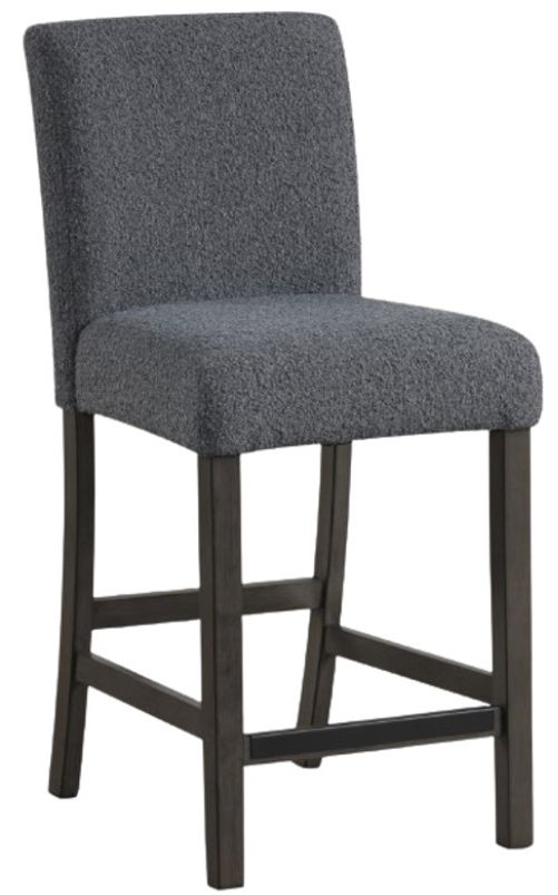 New Classic® Home Furnishings High Line 7-Piece Gray/Matte Brown Counter Table Set-3