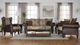 Coaster® Elmbrook Brown Upholstered Rolled Arm Loveseat-2