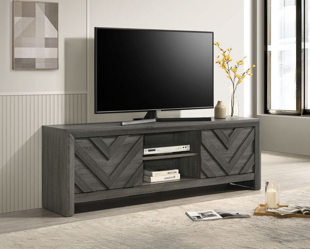 Crown Mark Valor Gray TV Stand-1