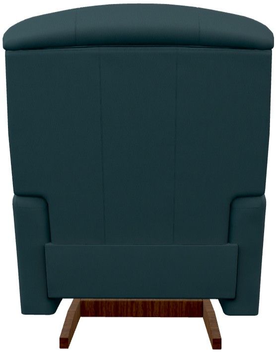La-Z-Boy® Reed Arctic Blue Leather Power Rocking Recliner with Headrest and Lumbar-4