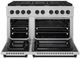 ZLINE Autograph Edition 48" Satin Stainless Steel Pro Style Gas Range with Matte Black Accents-1