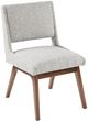 Olliix by INK+IVY Light Grey Set of 2 Boomerang Dining Chairs-0