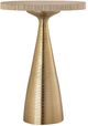 TOV Furniture Celeste Gold Ribbed Side Table with Natural Stone Top-0