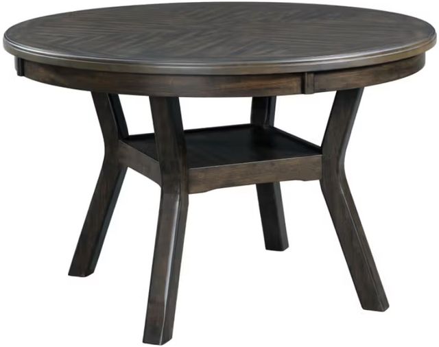 Elements International Amherst 5-Piece Black/Walnut Dining Set-1