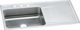 Elkay Lustertone® Classic Lustrous Satin 43" x 22" x 7-5/8" MR2-Hole Single Bowl Drop-In Sink with Right Drainboard-0