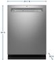 GE® 24" Fingerprint Resistant Stainless Steel Front Control Built In Dishwasher -1
