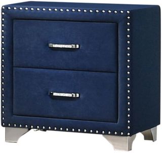 Coaster® Melody Pacific Blue 2-Drawer Upholstered Nightstand