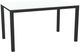 Amisco Customizable Azilis 54" Rectangular Dining Table with 0.5" White Glass Top-0