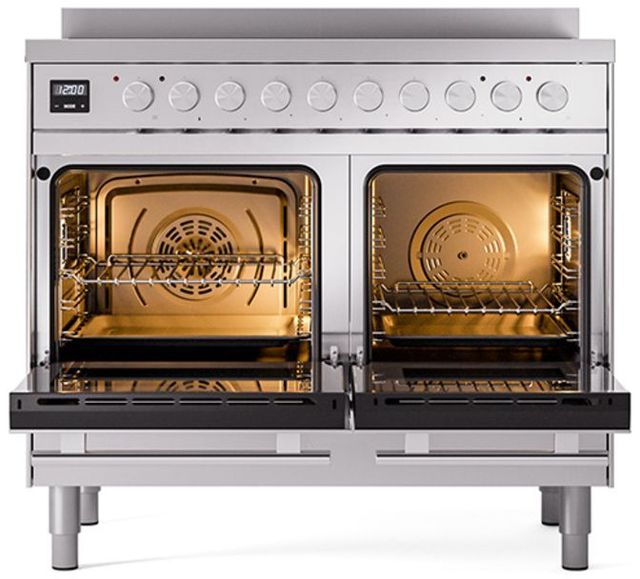 Ilve® Professional Plus II 40" Stainless Steel Pro Style Induction Range-2