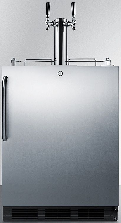 Summit® Commercial Series 5.5 Cu. Ft. Stainless Steel Beer Cooler/Kegerator-0