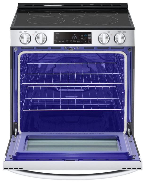 LG 30" PrintProof™ Stainless Steel Slide-In Electric Range-1