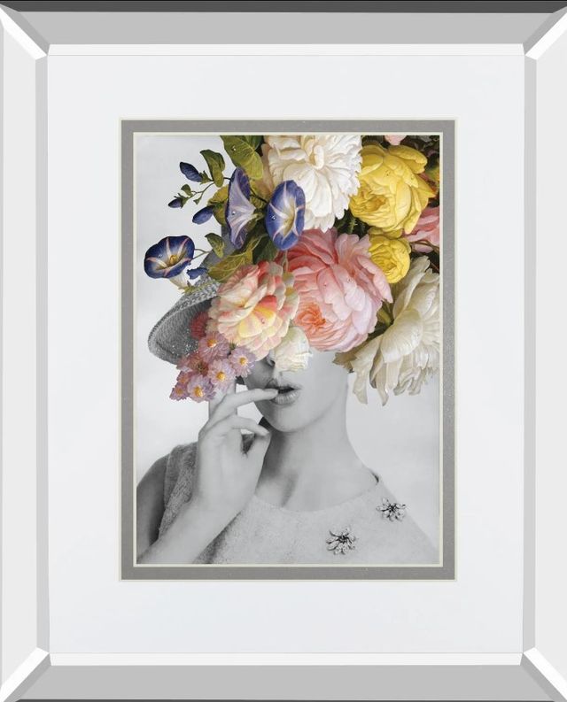 Classy Art Garden Party I By Wild Apple Portfolio Mirror Framed Wall Art-1