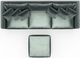Jackson Furniture Remington 4-Piece Pine Small Spaced Sectional-4
