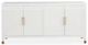 Bassett® Furniture Tidewater Hampton White 4-Door Credenza-1