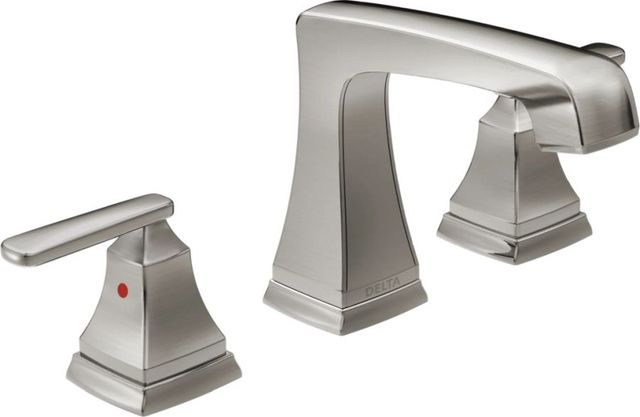 Delta Ashlyn® Stainless 2-Handle Widespread Bathroom Faucet-0