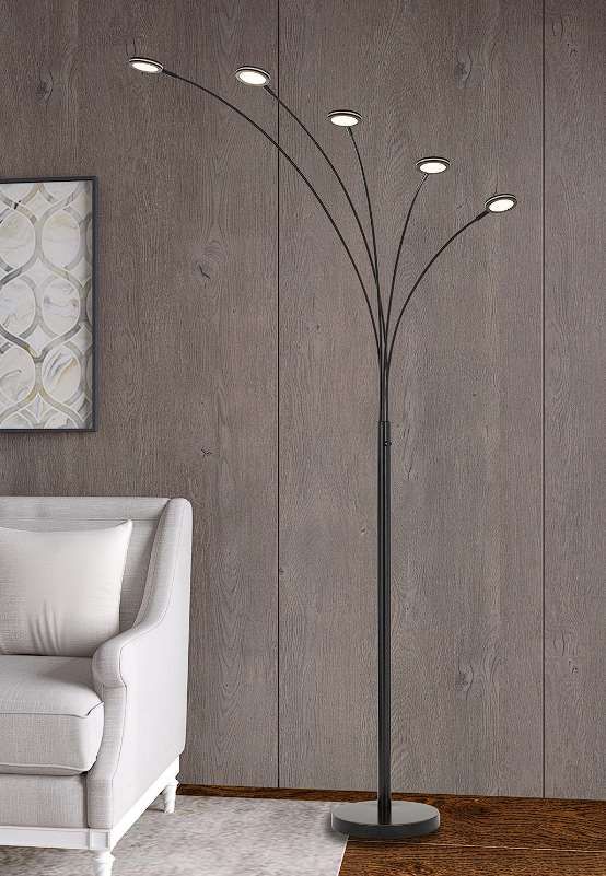 Cal® Lighting & Accessories Cremona Dark Bronze Floor Lamp-1