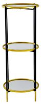 A & B Home Hannes Black/Gold Shelf-1