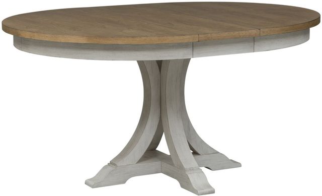Liberty Furniture Farmhouse Reimagined 5-Piece Antique White/Chestnut Dining Set-1
