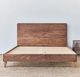 Avocado City Walnut Twin Platform Bed with Headboard-4