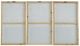 A & B Home 3- Piece Multi-Colored Rectangular Canvas Map Wall Art Set-2
