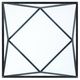 Mazin Furniture Kalia Glass Top Cocktail Table with Gray Base-2