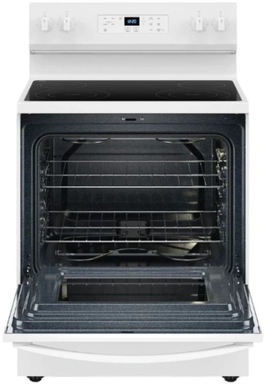 Whirlpool® 30" White Freestanding Electric Range with Self Clean-1