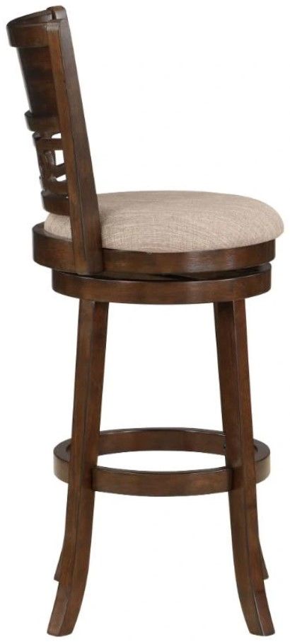New Classic® Home Furnishings Gia Brown/Cherry Swivel Bar Stool-3