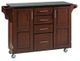 homestyles® Create-a-Cart Black Granite/Cherry Kitchen Cart-0