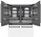 ZLINE Autograph Edition 60" 32.2 Cu. Ft. White Matte Built-In French Door Refrigerator with Water Dispensers, Ice Makers, and Matte Black Accents-1