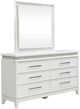 Liberty Furniture Reflections Pearl White/Rhinestone Dresser and Mirror-0
