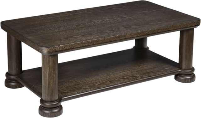 Signature Design by Ashley® Bannette Dark Brown Rectangular Cocktail Table-3