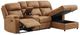 Global Furniture USA U6980 2-Piece Brown Camel Manual Reclining Sectional with Chaise-1