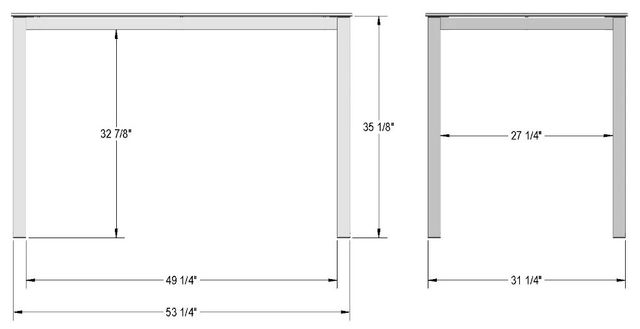 Amisco Customizable Azilis 36" Counter Table-1
