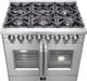 FORNO® Massimo 36" Stainless Steel Pro Style Dual Fuel Range-3