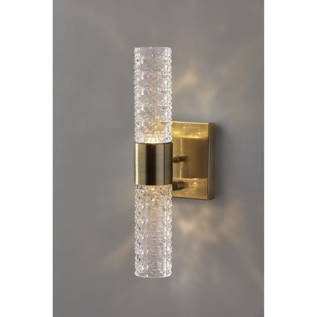 Adesso® Harriet Antique Brass Led Wall Lamp-1