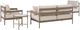 Signature Design by Ashley® Big Creek Cove 5-Piece Beige/Brown Aluminum/Fabric/Wooden Outdoor Conversation Set-3
