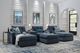 Drew & Jonathan Home ModularOne New Horizon 6-Piece Indigo Modular Chaise Sectional-1