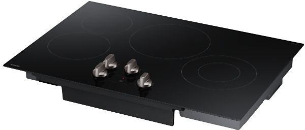 Samsung 30'' Black Glass Electric Cooktop-1
