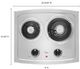 Whirlpool® 21" Stainless Electric Cooktop-2