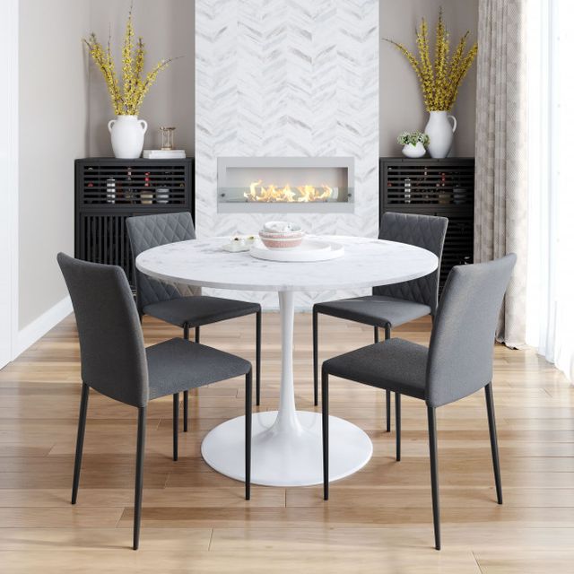 Zuo® Modern Harve Gray Dining Chair-2