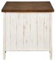 Signature Design by Ashley® Wystfield Brown Doors End Table with Antique White Base-3